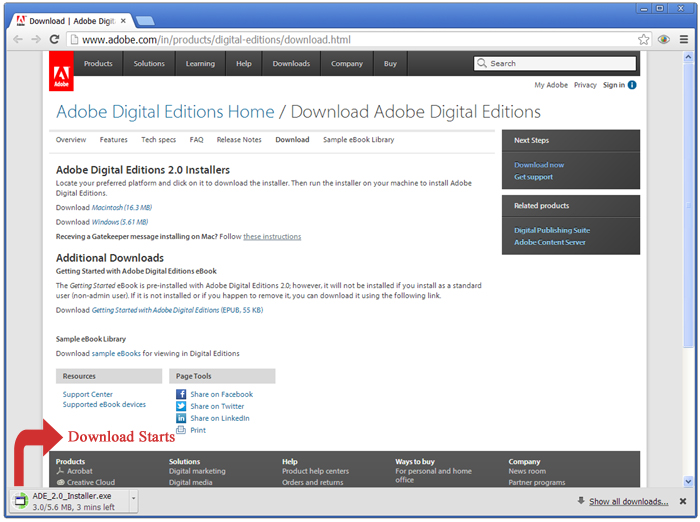 Donwload eBook on Adobe Digital Edition DKO eBooks